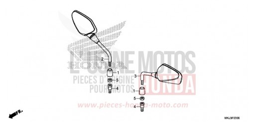 MIROIR CB1000RAJ de 2018